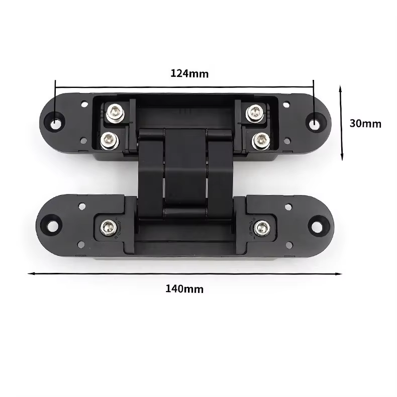 Hot selling adjustable heavy-duty zinc alloy hidden invisible concealed pivot 3d hinge for wooden door window